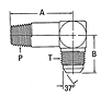 202411 Male Pipe to Male JIC Elbow